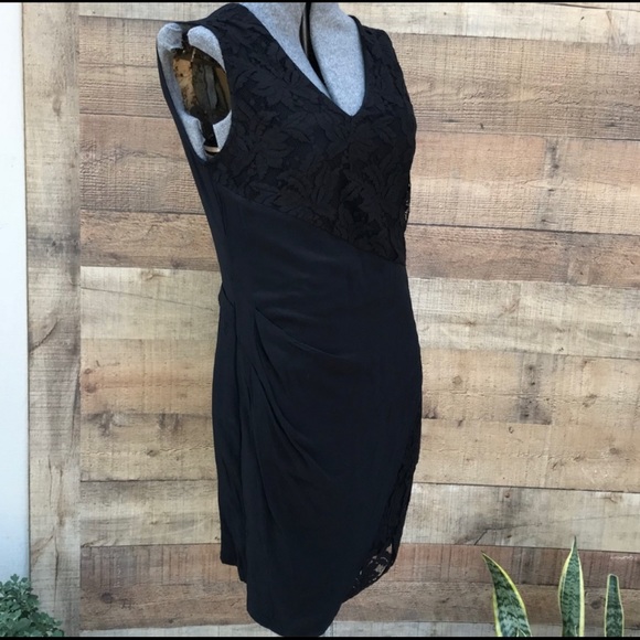 All Saints silk black mini dress size 00/UK 2 - Picture 3 of 3